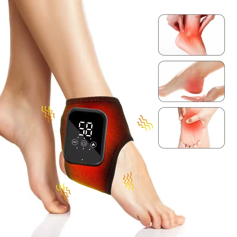 Experience Ultimate Relief with the Heated Foot Vibrator Ankle Massager – Perfect for Plantar Fasciitis & Joint Sprains!