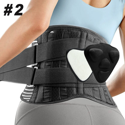 Back Brace for Lower Back Pain Relief, Breathable Waist Brace Adjustable Lumbar Support for Herniated Disc, Sciatica, Scoliosis