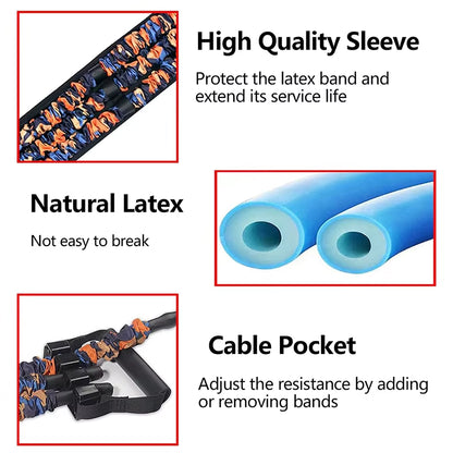 Transform Your Workout with the Adjustable Bench Press Bands Set – Ultimate Fitness Bar and Resistance Bands for Chest and Arm Exercises