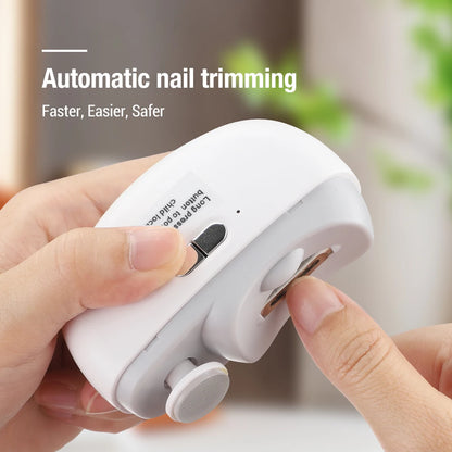 Revolutionary Electric Nail Clipper with Light - Rechargeable Automatic Trimmer for Perfect Nails at Home or On-the-Go