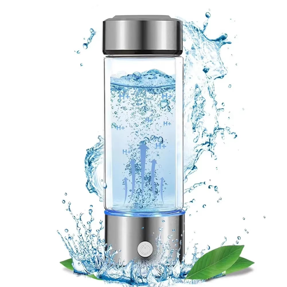 Hydrogen Water Bottle Generator - Rechargeable Alkaline Ionizer for Healthier Hydration