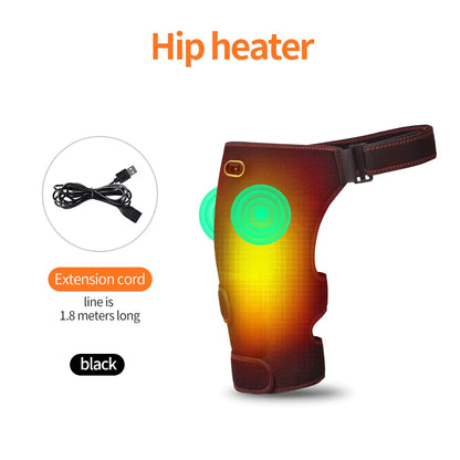 Revolutionary Full-Wrap Hip Support Brace with Massager for Sciatica Relief - Enjoy Enhanced Comfort and Recovery with USB-Powered Heating Technology