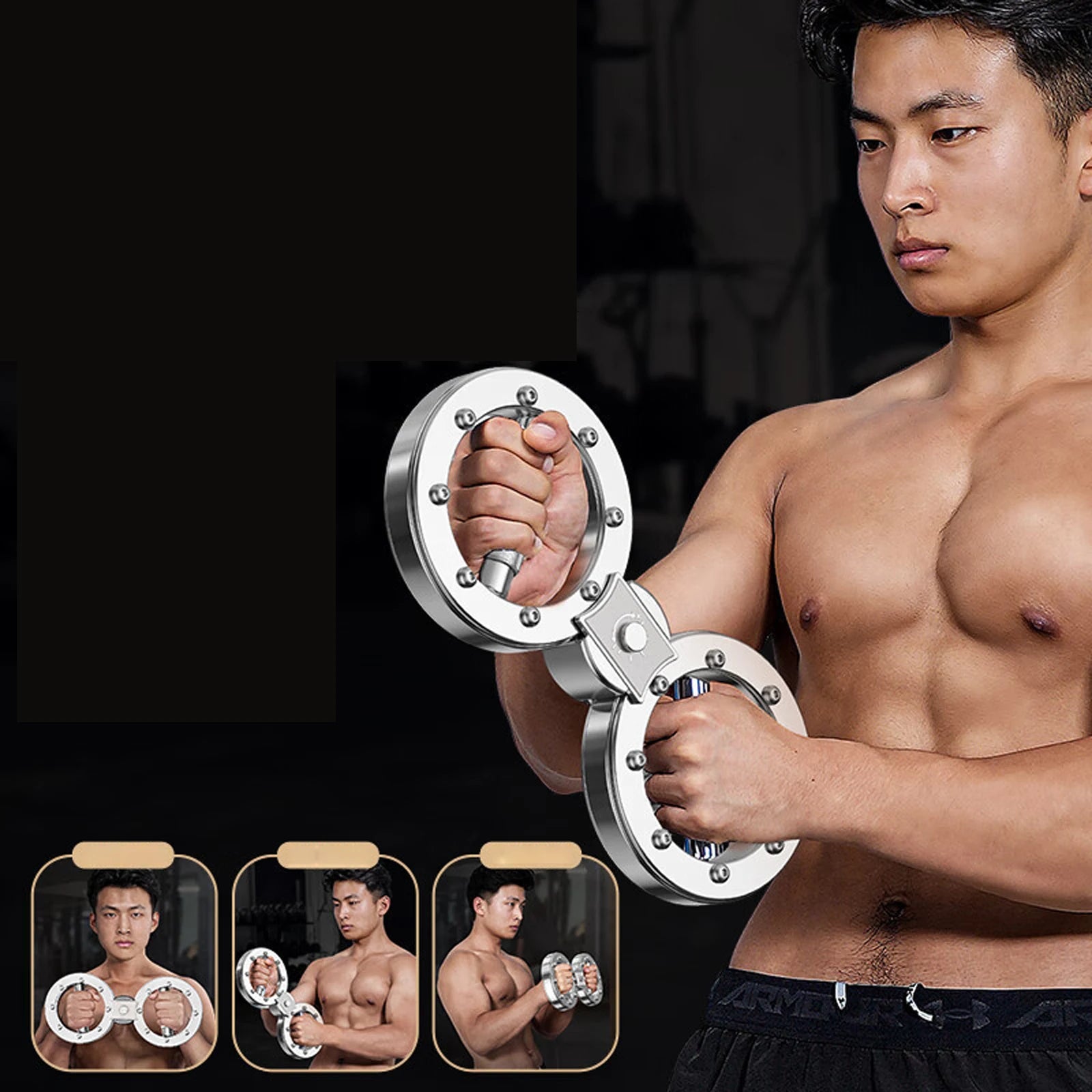 Upper Body Strength Training Muscle Training Arm Strengthener Heavy Duty Rotator Machine for Adults Boxing Women Men Legs Arms
