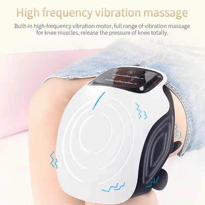 Revolutionary Cordless Knee Massager with LED Display for Instant Pain Relief – Infrared Heat & Vibration Technology for Swelling and Stiff Joints