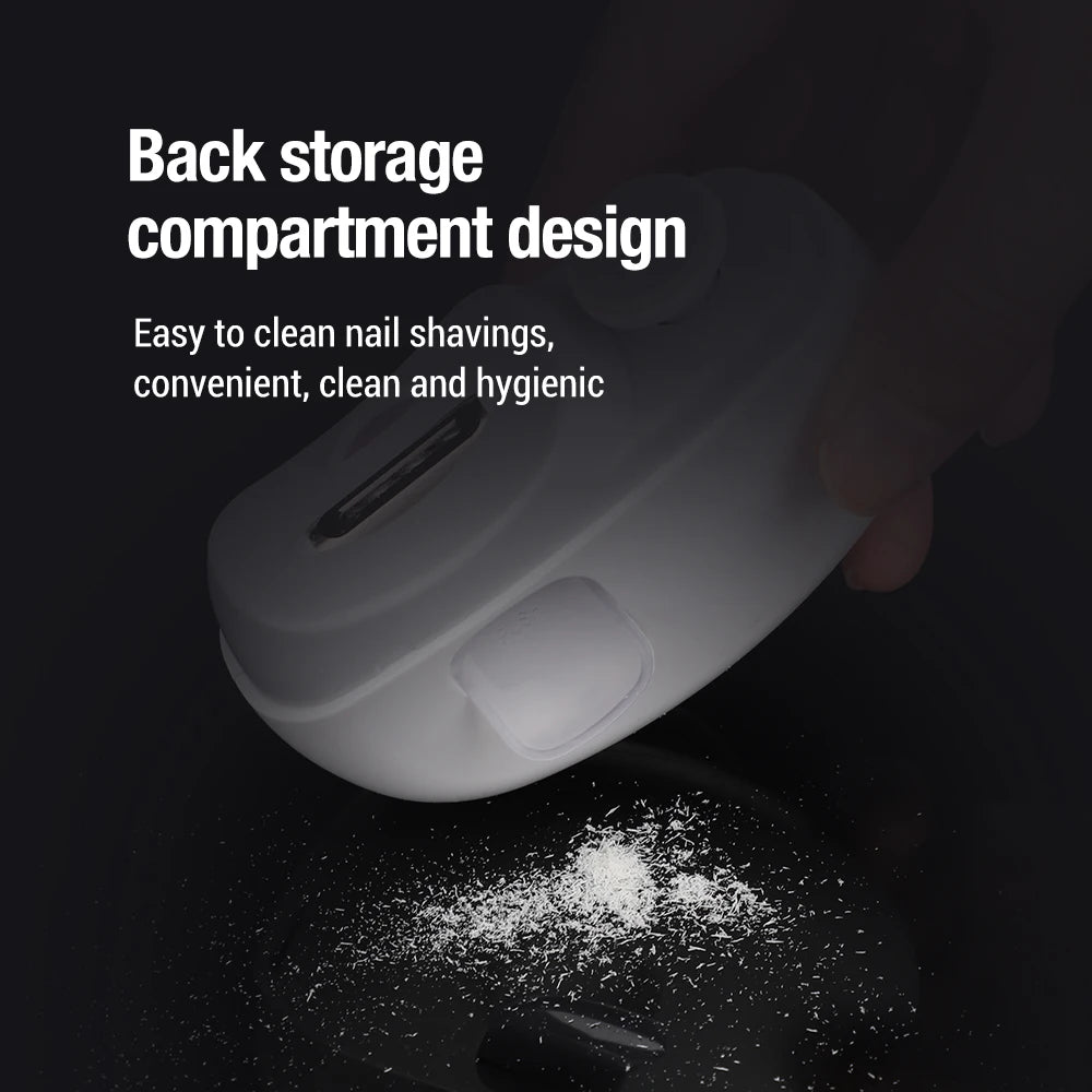 Revolutionary Electric Nail Clipper with Light - Rechargeable Automatic Trimmer for Perfect Nails at Home or On-the-Go