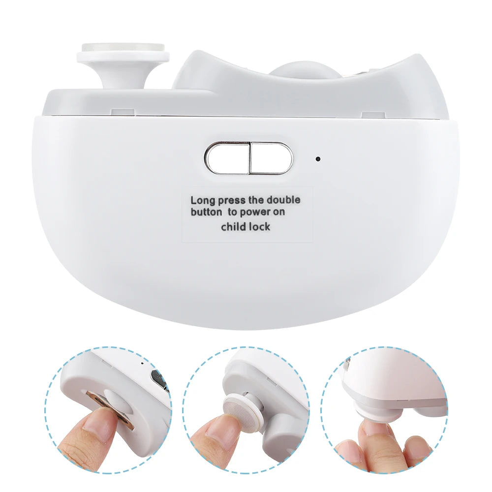 Revolutionary Electric Nail Clipper with Light - Rechargeable Automatic Trimmer for Perfect Nails at Home or On-the-Go