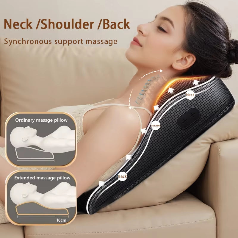 Experience Ultimate Relaxation with Our Electric Shiatsu Neck and Back Massager - Perfect for Home or Car!