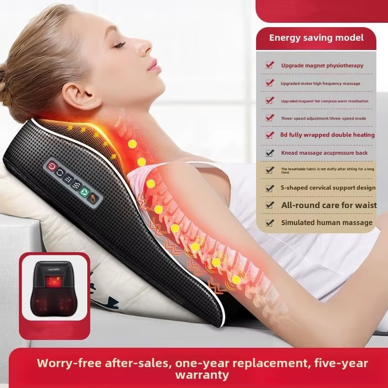 Experience Ultimate Relaxation with Our Electric Shiatsu Neck and Back Massager - Perfect for Home or Car!