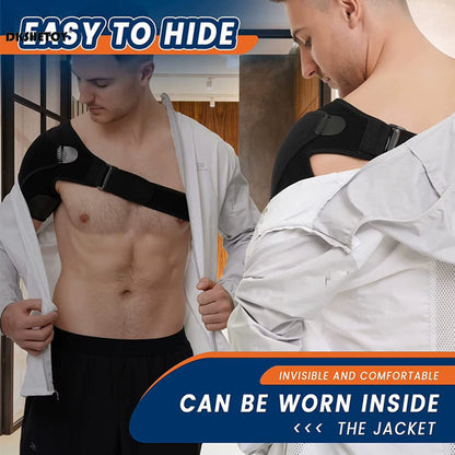 Shoulder Braces Physical Therapy Recovery Rotator Cuff for Men Adjustable Fit Sleeve Wrap Sleeve Fits Left and Right Arm 1/2Pcs