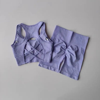 2 PCS Women's Seamless Yoga Set