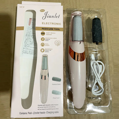 Rechargeable Electric Callus Remover - Effortlessly Eliminate Dry Skin and Calluses for Smooth, Soft Feet!