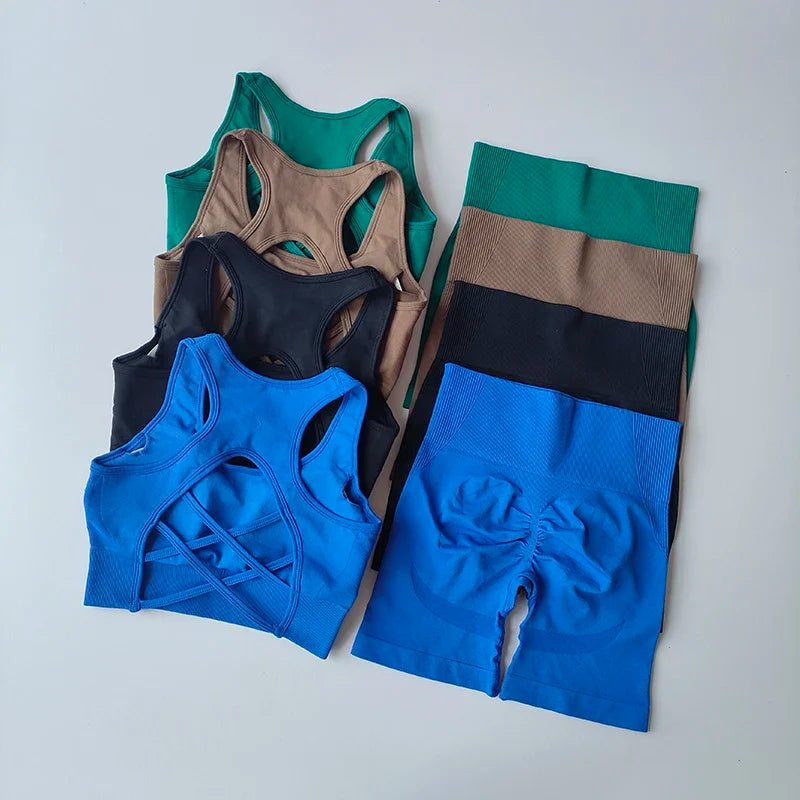 2 PCS Women's Seamless Yoga Set