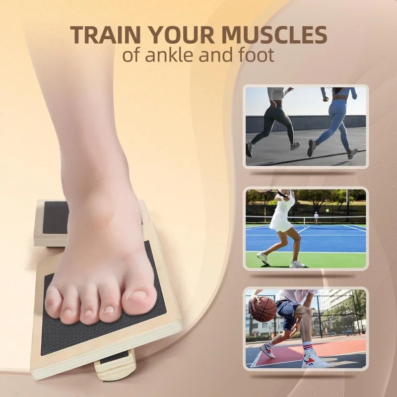 Elevate Your Balance and Strength with the Single Foot Balance Board – Perfect for Ankle Rehabilitation and Posture Correction