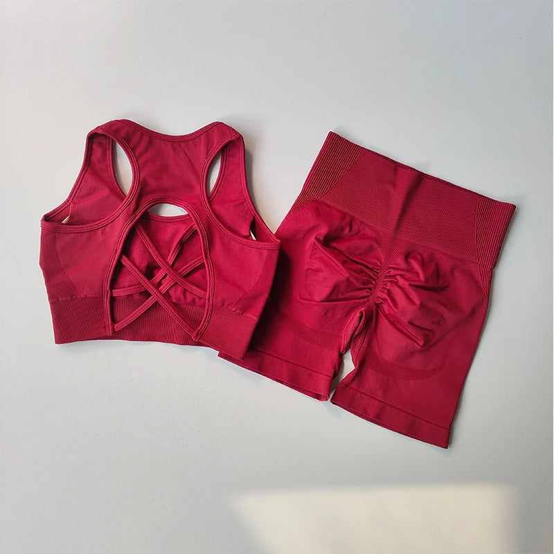 2 PCS Women's Seamless Yoga Set