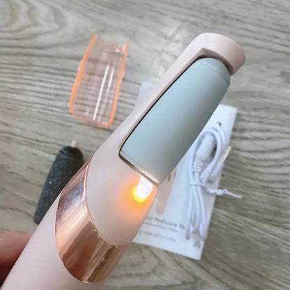 Rechargeable Electric Callus Remover - Effortlessly Eliminate Dry Skin and Calluses for Smooth, Soft Feet!