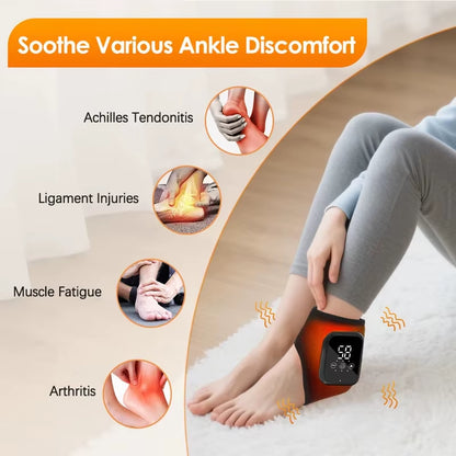 Experience Ultimate Relief with the Heated Foot Vibrator Ankle Massager – Perfect for Plantar Fasciitis & Joint Sprains!