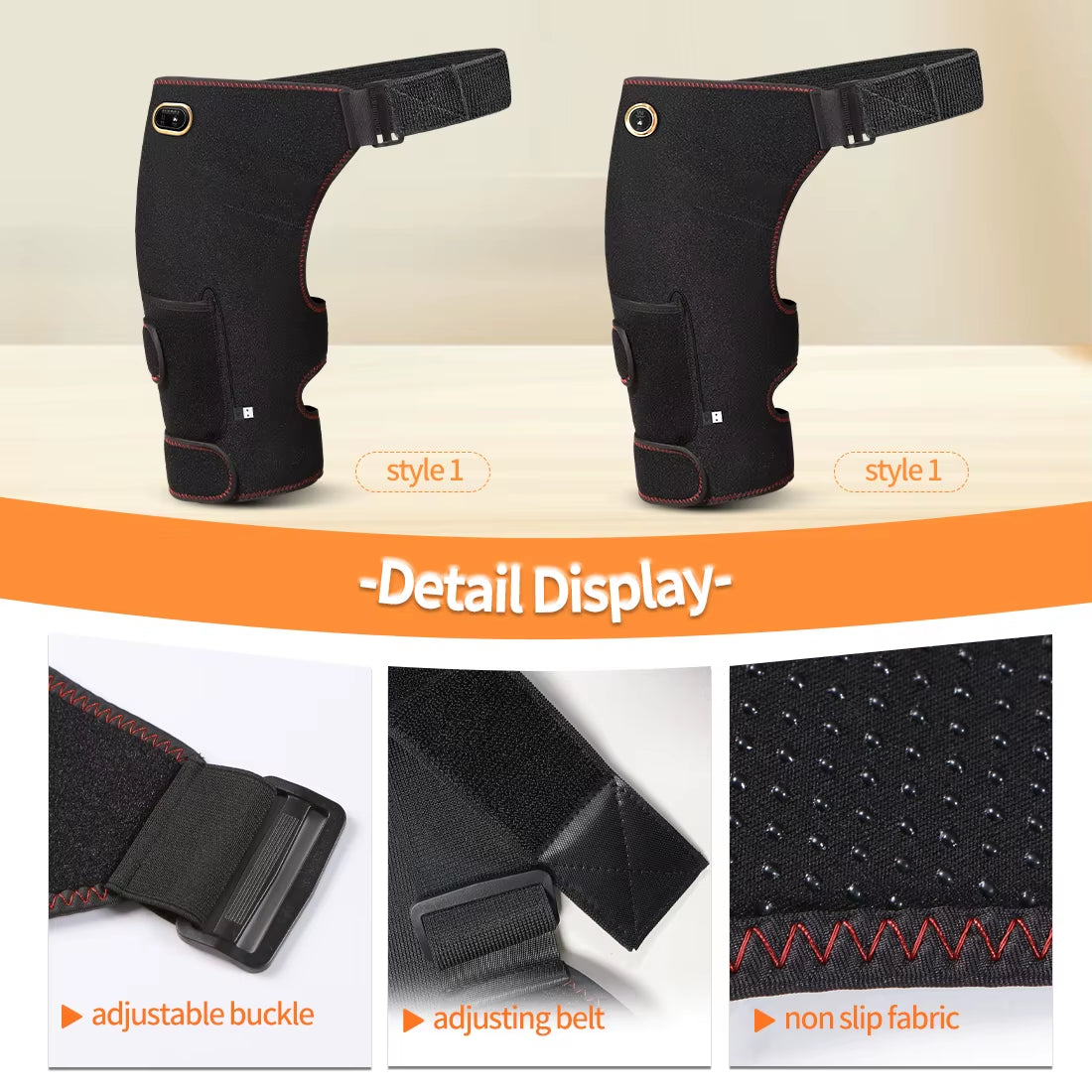 Revolutionary Full-Wrap Hip Support Brace with Massager for Sciatica Relief - Enjoy Enhanced Comfort and Recovery with USB-Powered Heating Technology