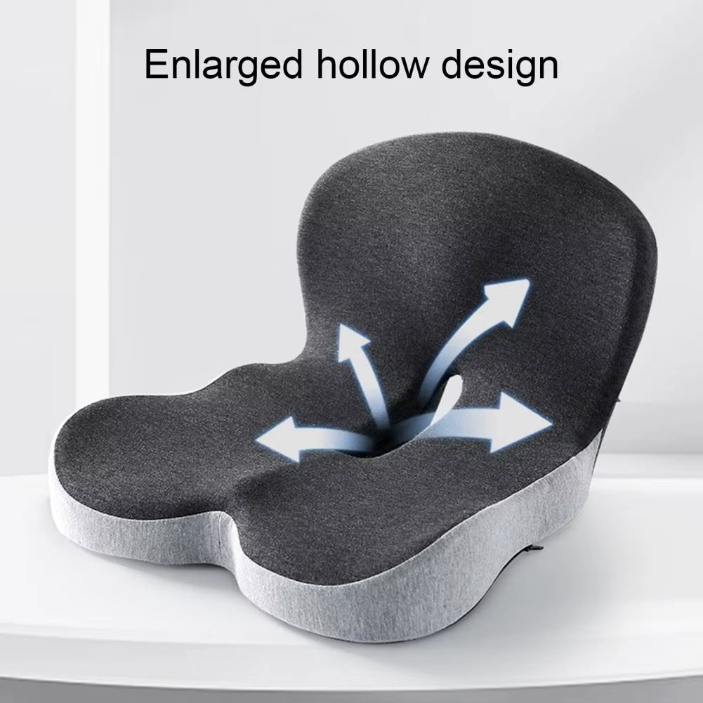 Ultimate Comfort Seat Cushion with Anti-Slip Design for Pressure Relief and Support - Perfect for Office Chairs
