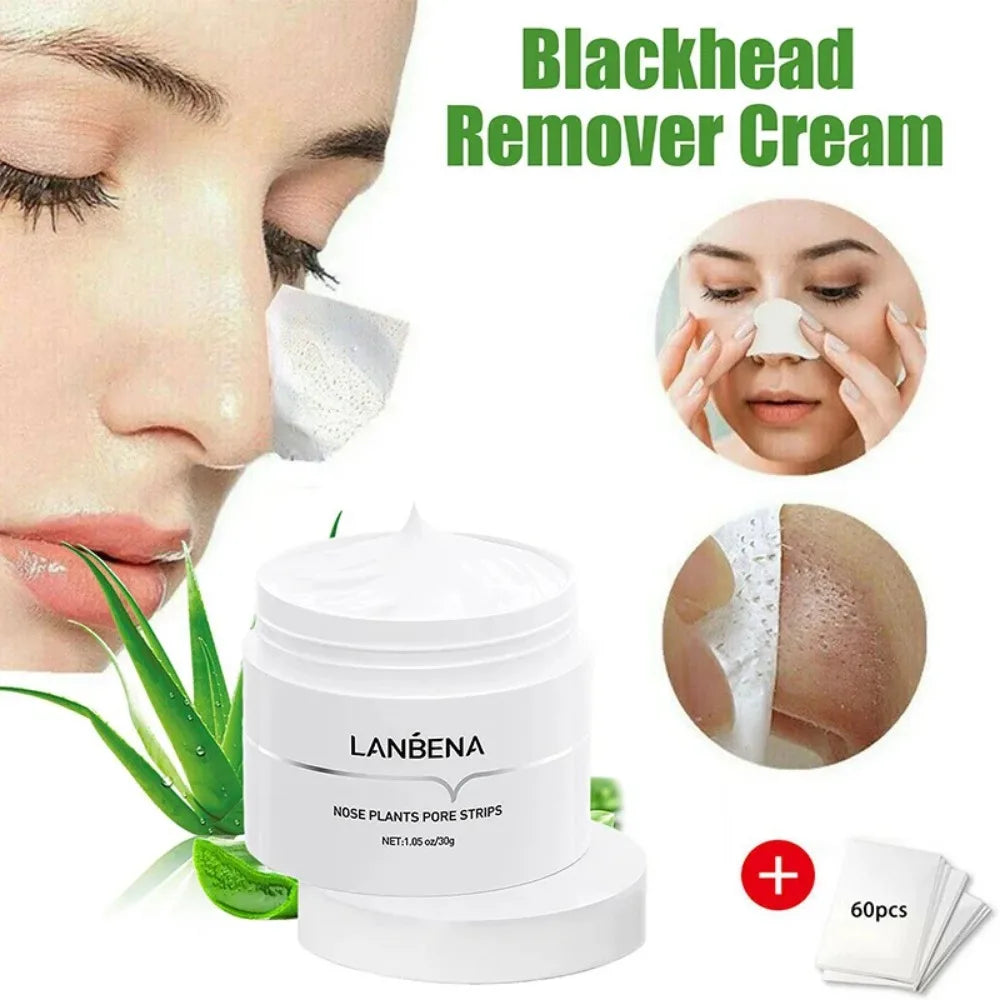 Say Goodbye to Blackheads with Our Deep Cleansing Nose Pore Strip Mask - 30g Cream for Clearer Skin!